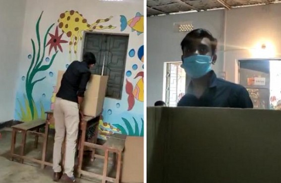 Massive Rigging in Tripura Municipal Poll : Maximum Booths are Captured, Voters Harassed by BJP Workers : 'Chappa Vote' Celebration going on Massive Rigging in Tripura Municipal Poll : Maximum Booths are Captured, Voters Harassed by BJP Workers : 'Chappa Vote' Celebration going on